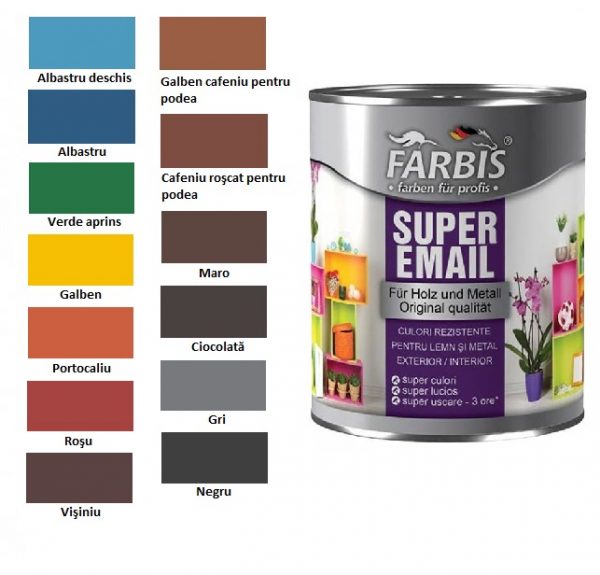 Vopsea  FARBIS 2.5L  negru