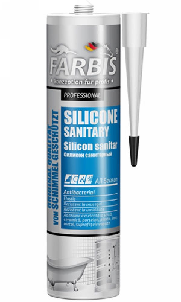 Silicon Sanitar Alb Farbis 280ml