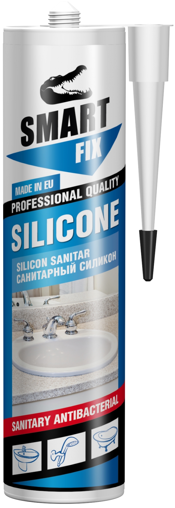 Silicon Sanitar transparent Smart Fix 280ml