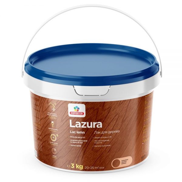 Lac de ton Lazura incolor 3 kg