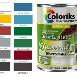 Vopsea Email alc Premium Universal Coloriks 0,9 kg alba 320810900