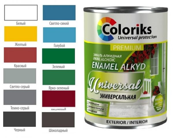 Vopsea Email alc Premium Universal Coloriks 0,9 kg alba 320810900