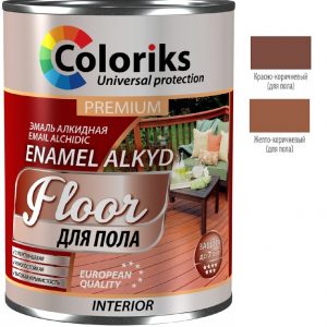 Vopsea Email alc Premium Universal Coloriks 0,9 kg galb-caf p/ru podele 320810900