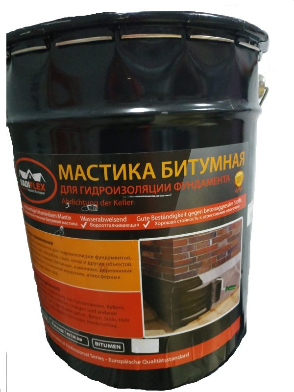 Mastica bitum VADIFLEX fundament 18 kg