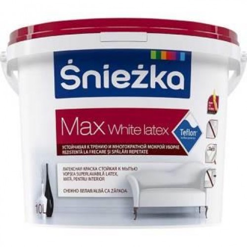 Max Teflon White Latex Sniezka 10L