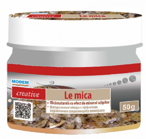 Mica naturala ,,creative Le Mica" argint 50gr