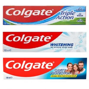 Pasta de dinti Colgate 100ml Triple action/Whitening/Anticavity