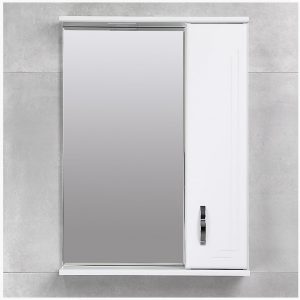 Oglinda cu dulap Verso alba crom 550 R