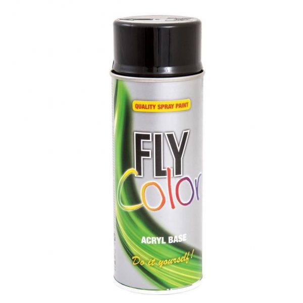 Vopsea spay Fly Color negru luc. RAL9005 400ml 400673