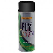 Vopsea spay Fly color negru mat RAL9005 400ml 400673