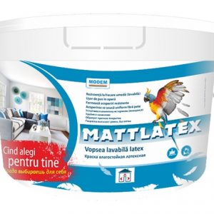 Vopsea  MATTLATEX latex 5 L MODEM 7 kg