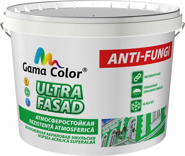 Vopsea acrilica Ultra Fasad Gama-Color 4 kg