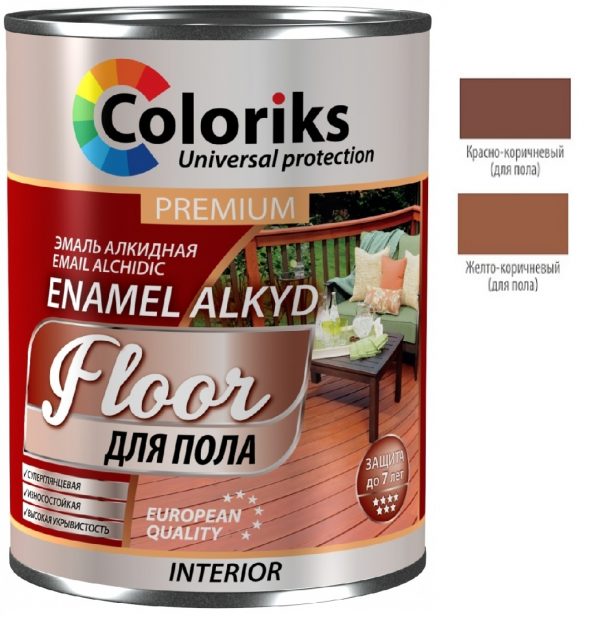 Vopsea Email alc PREMIUM Univer Coloriks 2,7 kg Rosu-Cafeniu