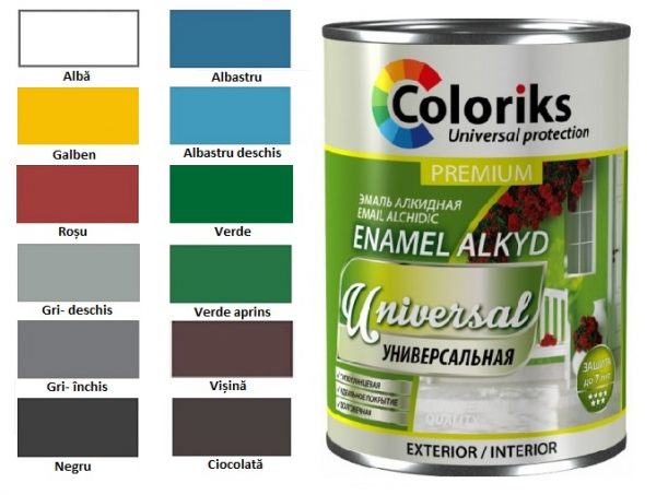 Vopsea Email alc PREMIUM Universal Coloriks 2,7 kg VERDE