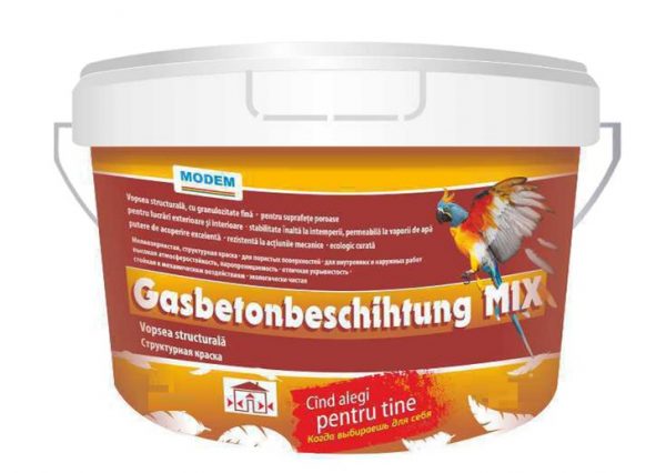 Vopsea structurala GasbetonMix 14 kg