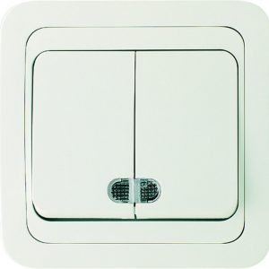 Intrerupator  dublu inter. cu ilum   52011808