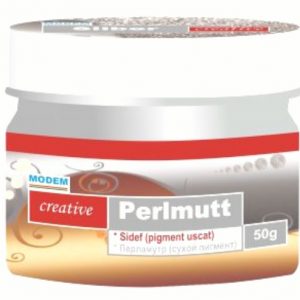 Mica naturala ,,creative Perimut" aur-alb 50gr