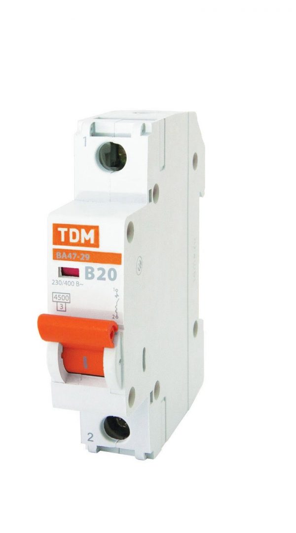 Automat BA47-29 1P 20A 4,5kA B  TDM  1037