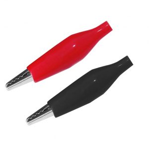 Clip "crocodil" ZKI 10A 56mm izolat rosu/negru TDM, SQ0541-0019