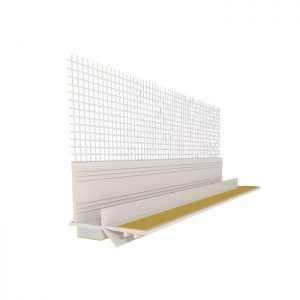 Profil PVC autoadeziv cu plasa p/u geam 6mm, 2.4m Grafit Nova Peisaj Art