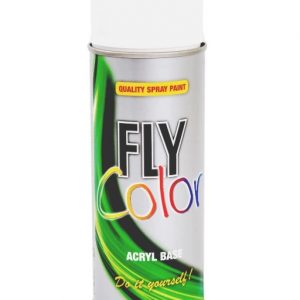 Vopsea spray Fly color alb mat RAL9010 ml